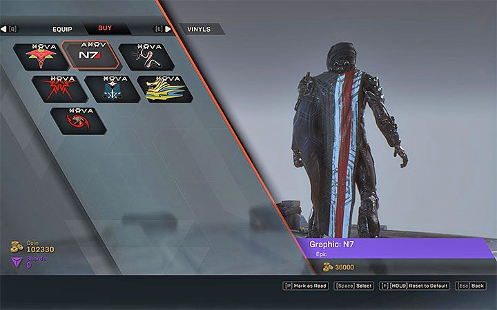 Theres no full-fledged Mass Effect armor in Anthem, but you can buy an armor pattern that makes the javelin look a bit like the N7 armor - How to get a Mass Effect armor in Anthem? - Javelin Classes - Anthem Guide