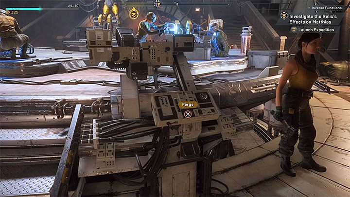 To craft some items, go back to the Fort Tarsis and visit the Forge - How to create new weapons in Anthem? - Crafting - Anthem Guide