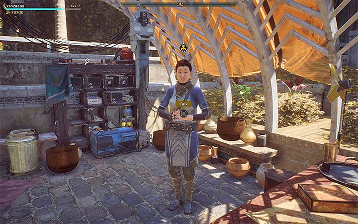 The Sentinels have their kiosk in the western part of Fort Tarsis - Sentinels | Anthem Agent Missions Walkthrough - Agent Missions - Anthem Guide