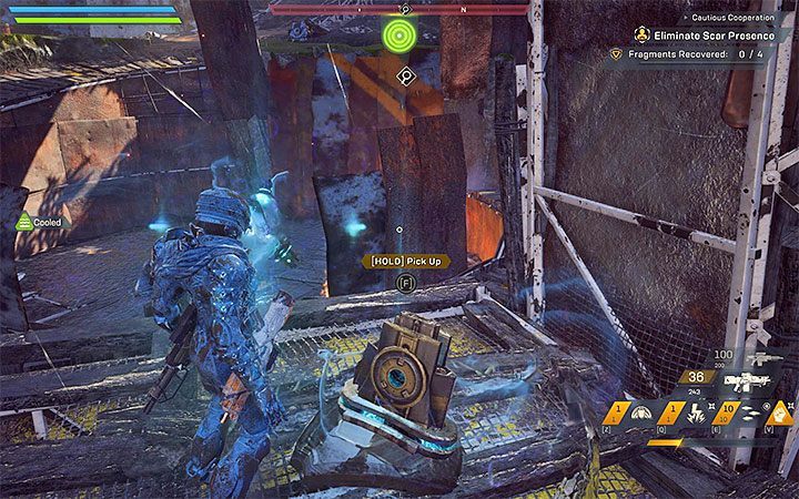 Your new objective is to find 4 fragments and deliver them (one by one) to the appointed construction - Sentinels | Anthem Agent Missions Walkthrough - Agent Missions - Anthem Guide