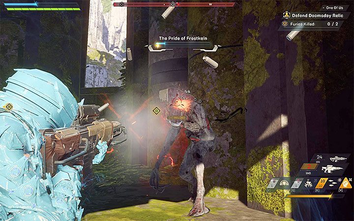 In the last, third, battle, two, very strong furies of Dominion have to be defeated - Sentinels | Anthem Agent Missions Walkthrough - Agent Missions - Anthem Guide