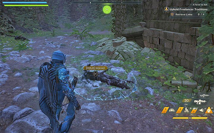 Meet with Yarrow - he asks you to get mementos from fallen Freelancers - Freelancers | Anthem Agent Missions Walkthrough - Agent Missions - Anthem Guide