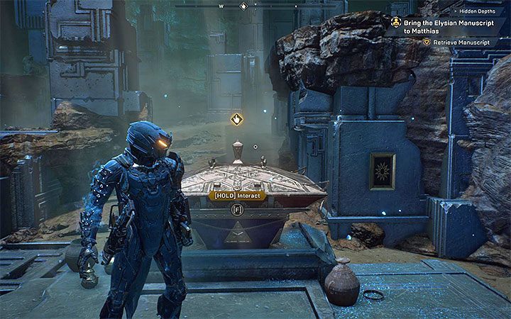 Once the titan is defeated, pick up the leftover loot - Arcanists | Anthem Agent Missions Walkthrough - Agent Missions - Anthem Guide
