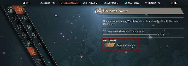 Masterwork blueprints can only by unlocked at Grandmaster difficulty level. - Types of Challenges and rewards in Anthem - Basics - Anthem Guide