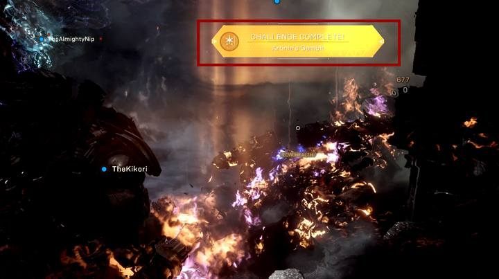 The game informs you about unlocking a new challenge. - Types of Challenges and rewards in Anthem - Basics - Anthem Guide