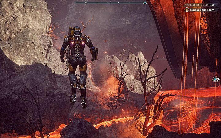 Head towards the rest of your team and pick up the Repair Pack on your way - Silence the Heart of Rage | Anthem story missions walkthrough - Story missions - Anthem Guide