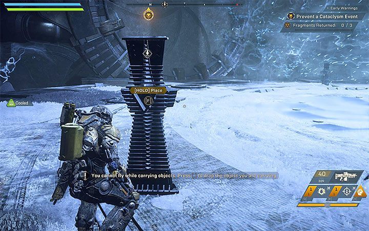 You will be tasked with finding three components - Early Warnings | Anthem story missions walkthrough - Story missions - Anthem Guide