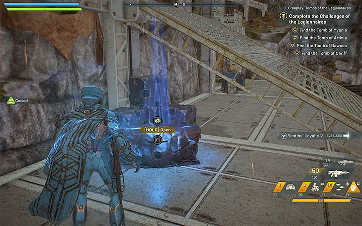 1) Open 15 treasure chests - Tombs of the Legionnaires | Anthem story missions walkthrough - Story missions - Anthem Guide