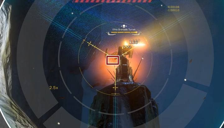 The yellow canister is its weak spot. - Tyrant Mines | Strongholds in Anthem - Strongholds - Anthem Guide