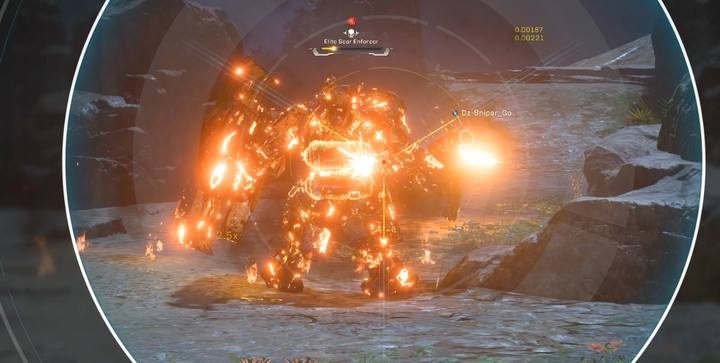 Their weak spots are located on their backs and arms. - Tyrant Mines | Strongholds in Anthem - Strongholds - Anthem Guide