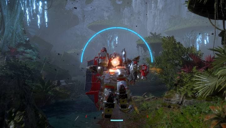 You can use hand shield to knock enemies and deal high damage to them; you can also use it during the flight. - Colossus class javelin in Anthem - Javelin Classes - Anthem Guide