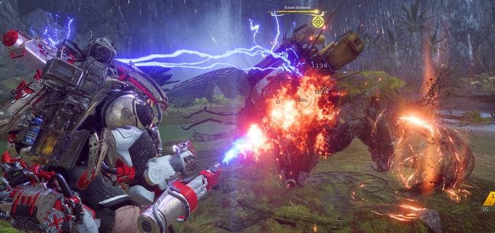 Heavy Assault Launcher Gear -it is worth to choose Flame Thrower - it is perfect for close combat - Colossus class javelin in Anthem - Javelin Classes - Anthem Guide