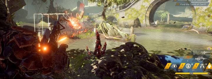 Use the Devastator to cause huge explosions. - Colossus class javelin in Anthem - Javelin Classes - Anthem Guide