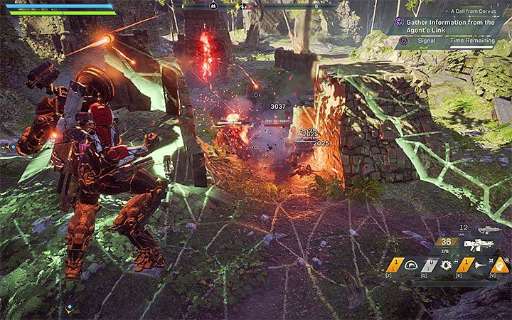 The Ranger uses a shock mace to execute melee attacks - Ranger class javelin in Anthem - Javelin Classes - Anthem Guide