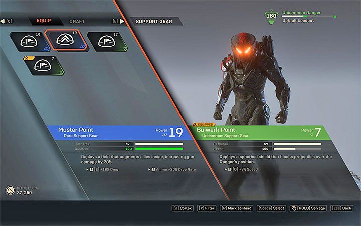 Support Gear - Bulwark Point is a safe choice - Ranger class javelin in Anthem - Javelin Classes - Anthem Guide