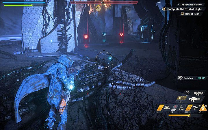 Switch to another weapon when you run out of ammo, or start using offensive skills more often - you can use them as many times as you want (remember that they all have a cooldown) - The Fortress of Dawn | Anthem story missions walkthrough - Story missions - Anthem Guide