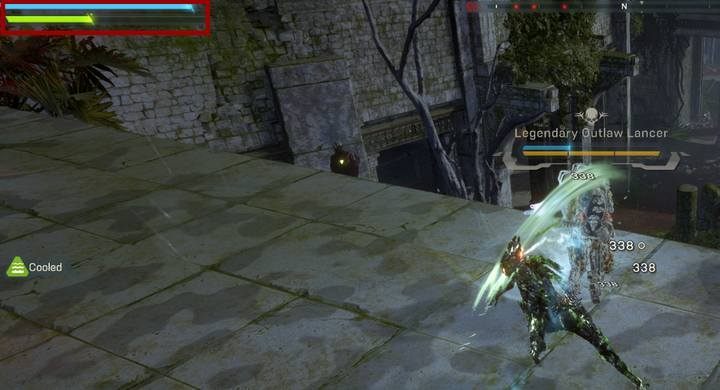 Javelins have two stamina indicators, which determine how long they will withstand attacks before they need help from another player or a respawn - Combat guide for Anthem - Basics - Anthem Guide