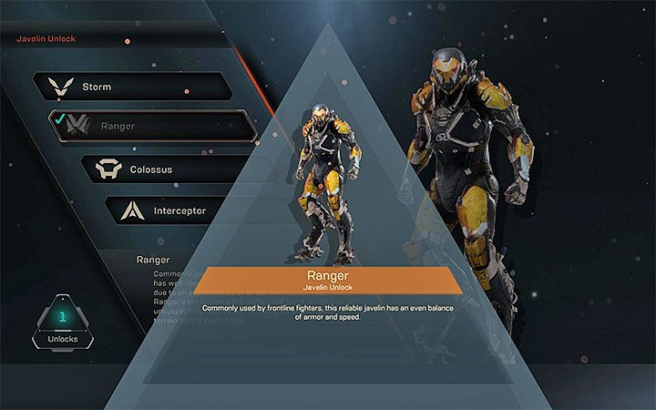 Reward: New javelin - Levelling up in Anthem - Basics - Anthem Guide