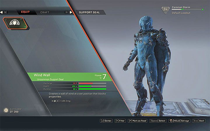 Reward: New support slot - Levelling up in Anthem - Basics - Anthem Guide