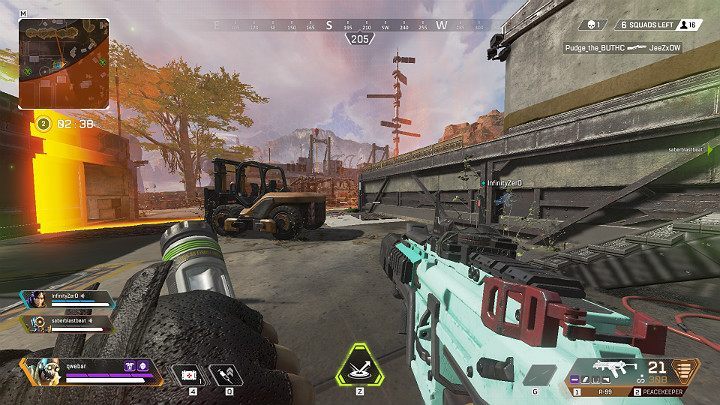 After using the Stim, you can immediately take any the weapon and open the fire - Octane - Adrenaline junkie | Heroes Apex Legends - Legends - Apex Legends Guide