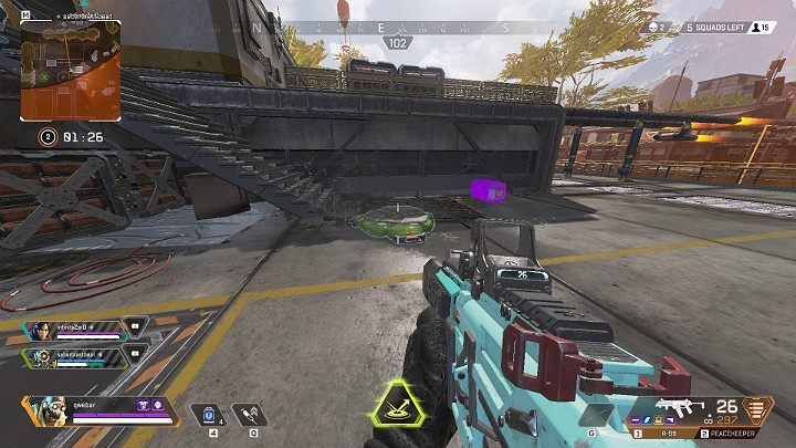 Octane can use special launch pads, which can be set up at a very fast rate in a specific place - Octane - Adrenaline junkie | Heroes Apex Legends - Legends - Apex Legends Guide