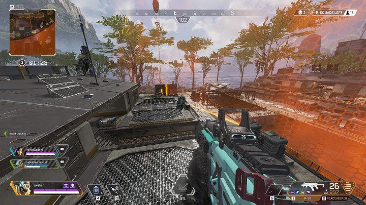 Whats very important is that during the flight you can carry out all the actions, so theres nothing to stop you from continuing to fire at your opponent from the air - Octane - Adrenaline junkie | Heroes Apex Legends - Legends - Apex Legends Guide