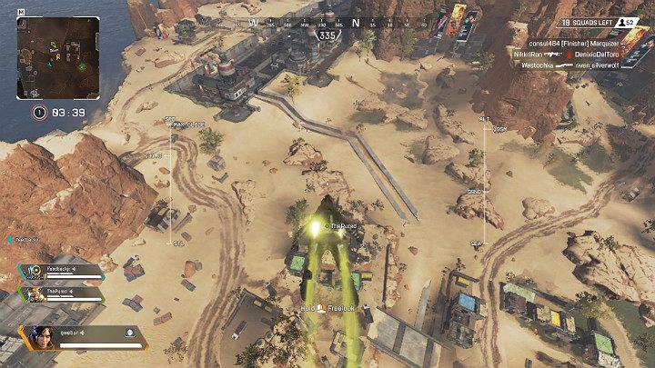 You can climb onto jump towers (marked by red balloons) easily using zip lines, then jump down and activate your jetpack which enables you to travel quickly across the map - Movement guide - sliding, jumping and ziplines in Apex Legends - Starting tips - Apex Legends Guide
