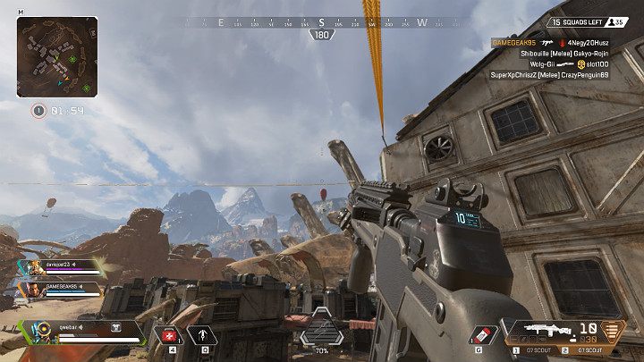 Ziplines left by the Pathfinder are a good way of traversing the map quickly - Movement guide - sliding, jumping and ziplines in Apex Legends - Starting tips - Apex Legends Guide