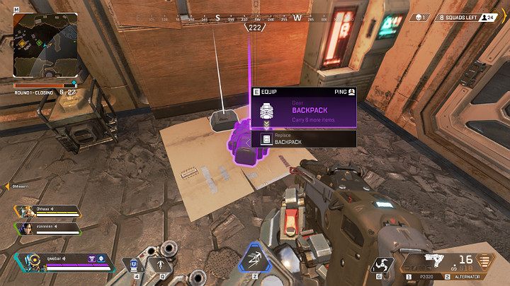 When it comes to the amount of found equipment and gadgets, youll surely be limited by the small size of your inventory - Inventory in Apex Legends - Starting tips - Apex Legends Guide