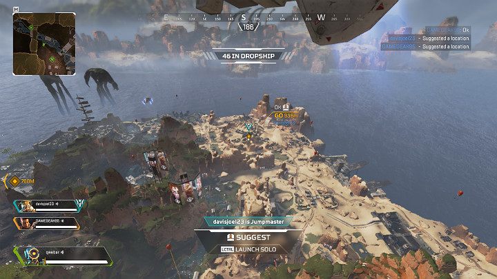 The countdown begins once youve found yourself over the Kings Canyon - Round 1 - Beginning of the match in Apex Legends - The match and rounds - Apex Legends Guide