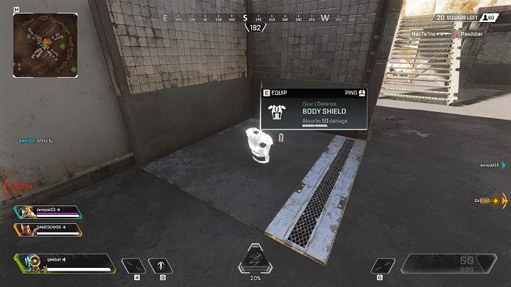 Common armor is the first level of armor found in Apex Legends, characteristic for its white color - What are the types of armor in Apex Legends? - FAQ - Apex Legends Guide