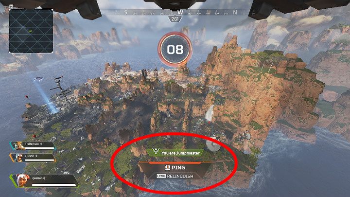 If you dont want to be the Jumpmaster, all you have to do is to press the Relinquish button - How to nominate someone for a Jumpmaster in Apex Legends? - FAQ - Apex Legends Guide