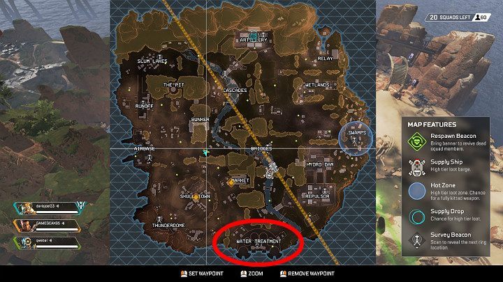 Water Treatment is a large area with the best quality loot - The best landing spots in Apex Legends - The match and rounds - Apex Legends Guide