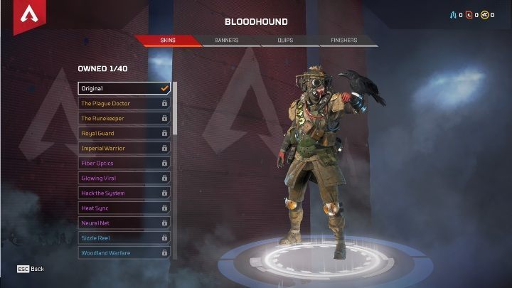 A detailed description of the features and the proposed way of playing this Bloodhound can be found on a dedicated guide page - All Legends in Apex Legends - Legends - Apex Legends Guide