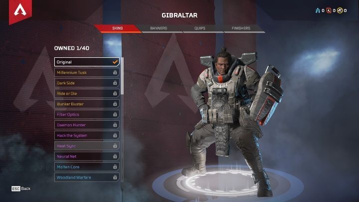 A detailed description of the features and the proposed way of playing this Gibraltar can be found on a dedicated guide page - All Legends in Apex Legends - Legends - Apex Legends Guide