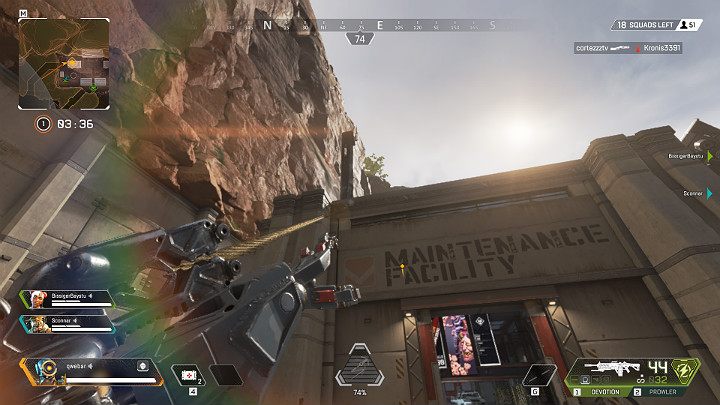 Using the Grappling Hook, you can easily and safely get to a location unavailable to other players - Pathfinder - Forward Scout | Heroes Apex Legends - Legends - Apex Legends Guide