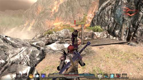 Move forward and after few steps you will encounter Wilbrecht (M1, 1) - On Behalf of the King - Walkthrough - Arcania: Fall of Setarrif - Game Guide and Walkthrough