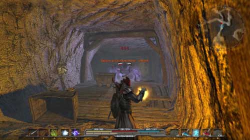 When you will be able to control your character pass through the gate behind Lester (M4, 4) - Four Old Stones - p. 2 - Walkthrough - Arcania: Fall of Setarrif - Game Guide and Walkthrough