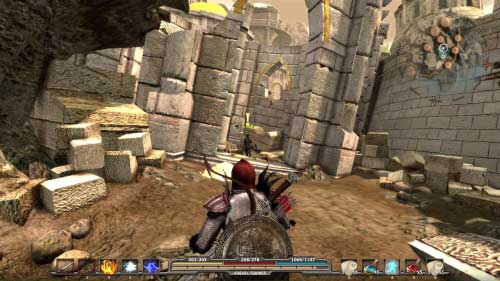 To complete this task you have to go to Gorn - Four Old Stones - p. 2 - Walkthrough - Arcania: Fall of Setarrif - Game Guide and Walkthrough