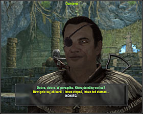 Go straight ahead until you will meet a man named Dantero #1 (M11A, 2) - Quests - p. 2 | The Black Gorges and the Jungle Main Quests - The Black Gorges and the Jungle - Arcania: Gothic 4 Game Guide