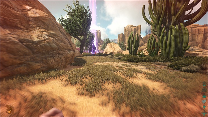 In the case of purple beacons, items with or without quality have a 50% chance of being either a blueprint or a regular item - ARK: Beacons - types - Beacons - ARK Survival Evolved Guide