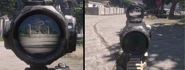 Switching the optic scope - Movement - Gameplay Basics - Arma III - Beta - Game Guide and Walkthrough