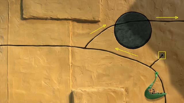 Ride down to the branch below and to the circle, then go back and do this again - Get to the second tower - First tower - Armikrog - Game Guide and Walkthrough