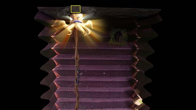 Climb up by using the tentacle - Travels between towers - Fourth tower - Armikrog - Game Guide and Walkthrough