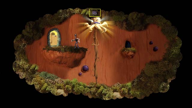 Click the third octopus (remember the symbol above the octopus) and hear the story - Travels between towers - Fourth tower - Armikrog - Game Guide and Walkthrough