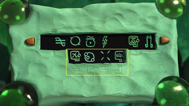 Under this space you can see the symbols of every octopus, so you will know where to put symbols from the stories - Emerald chamber - Fourth tower - Armikrog - Game Guide and Walkthrough