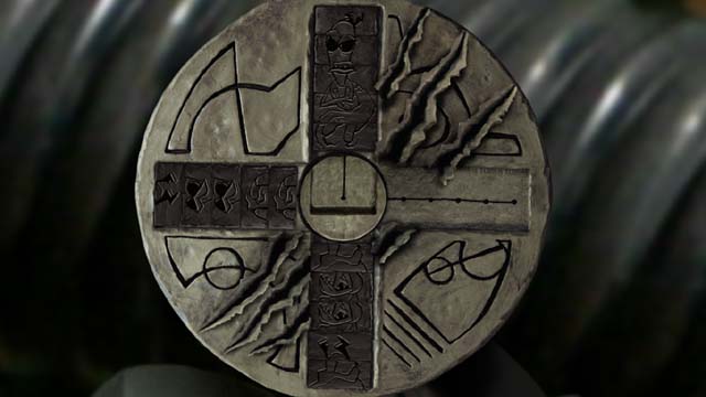 Finally move three squares from the right arm to the left and one to the bottom - Opening the towers entrance - Fourth tower - Armikrog - Game Guide and Walkthrough