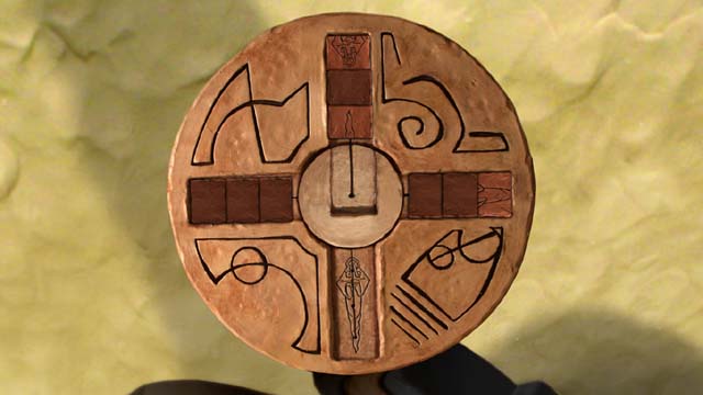 When the left arm is empty, move three blocking squares from the bottom of the cross - Get inside the tower - Second tower - Armikrog - Game Guide and Walkthrough