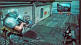 Youll find a riot shield - Aircraft carrier | Walkthrough - Walkthrough - Army of Two Game Guide & Walkthrough