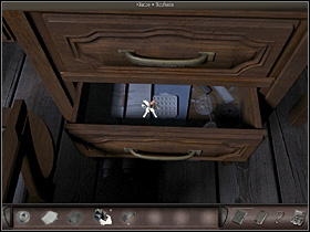 She then goes on to examine the desk (close up) which has been unavailable before and takes a closer look at the map on the right (zoom in) with a wind rose painted using a few colors (important - Paris, France, April 15-17, 2008 - Jack Duprees Apartment - April 15-17, 2008 - Art of Murder: Hunt For The Puppeteer - Game Guide and Walkthrough